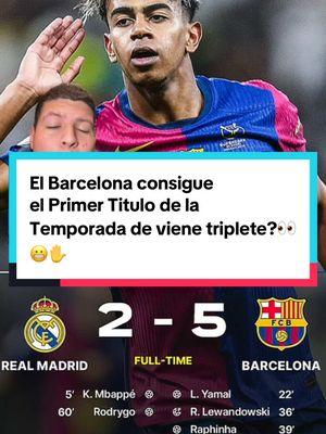 El Barcelona consigue el Primer Titulo de la Temporada de viene triplete?👀😬✋ #fcbarcelona #viscabarca🔴🔵 #cules #barcelonista #deportesentiktok #greenscreen 