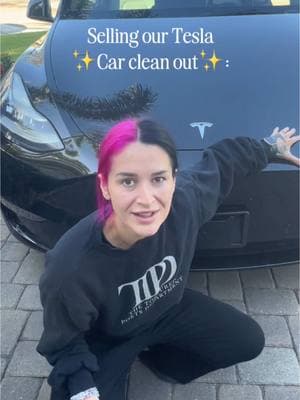 Selling our Tesla! #mommashive #carcleaning #carcleanout #travelfamily #momlife #MomsofTikTok #CleanTok #cleanwithme 