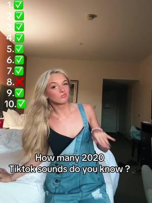 #tiktok #oldtiktok #2020 #oldsounds #fyp #howmanysongsdoyouknow 