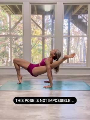 There’s absolutely no reason you can’t achieve this pose! All it takes is the right preparatory poses, understanding how to use your strength within the pose, and leveraging that strength to unlock your flexibility. You may not get it on the first try, but with consistent practice, you absolutely will. 🤩 I know this not only from my own journey but also from watching my students achieve poses they once thought were impossible. Yoga isn’t just about the poses, but when you accomplish something you didn’t think you could on the mat, it empowers you to carry that energy of possibility into every area of your life. That is why I love to teach poses like this one! ✨  #yogateacher #yogapose #yogatips #yogamotivation #shivapose #raleighyoga #durhamyoga