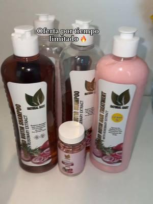 El tratamiento para la caída del cabello y estimular su crecimiento está en oferta 🔥#naturalsant #oferta #tratamiento #caidadecabello #cabellosano #shampoo #shampooandconditioner #cebolla #biotin #romero #romeroparalacaidadecabello 