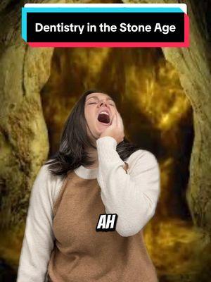 This is how I would picture it 😂 #fyp #dentistry #dental #greenscreen #teeth #dentist #fypシ゚viral #fypシ゚viral #trend #viral #stoneage #cave 