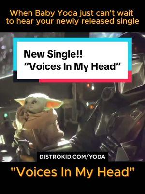 Go check out my first ever single “Voices In My Head!” #spotify link is in my bio 💚 #newsingle #originalsong #voicesinmyhead #singersongwriter #babyyoda #distrokid