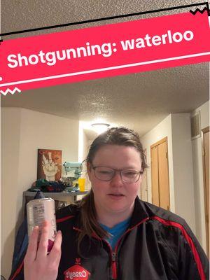 I mean obviously it’s still sparkling water, but much more flavor than just a whisper #shotgunning #waterloo #cc 