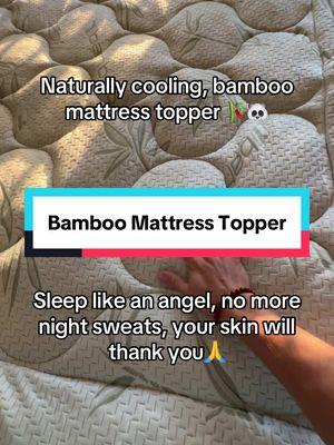 Best sleep you’ll ever get😌🌿 #bamboo #mattress #topper #natural #healing #sleep #cooling 