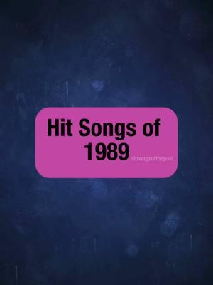 Hit Songs of 1989: #fineyoungcannibals #royorbison #roxette #tompetty #jeffhealeyband #80s #80smusic #1980s #1980smusic #1989 #80sbaby #80svibes #80svintage 