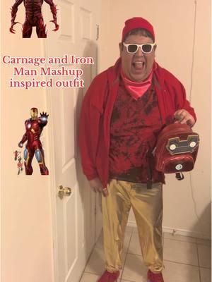 My first attempt of a Carnage and Iron Man mashup inspired outfit ❤️💛❤️💛❤️ I give you Iron Carnage #ironman #ironmancosplay #tonystark #avengers #marvel #marvelstudios #carnage #venom #crossover #mashup #cosplay #cosplayer #fashion #cosplaying #hero @Marvel Entertainment  #fandom 