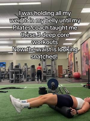 I'll share her workout plan in my bio! Try these for free for a week! #pilatesworkout #deepcore #abworkout #bellyfatworkout #bellyfatloss 