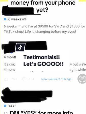 These are just a few testimonials! You can do it too! Comment “yes” for more information!! #makemoneyonline #makemoney #MomsofTikTok #sidejob #parttimejob #jobs #fulltimejobs 