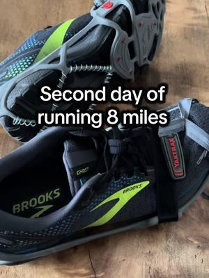 Absolutely thrilled with the yaktrax and how much they helped with snow running! Even better that I can clip them over my favorite pair of Brooks.  #brooks #letsrunthere #snowrunning #tiktokban #clearmyhead #motherrunner 