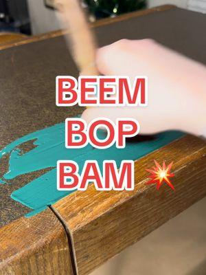 Beem bop bam #HandPaintedFurniture  #paintedfurniture #easydiy #thriftflip #diyvideos #diytutorial #easymakeover #diyfurniture #furnitureflip 