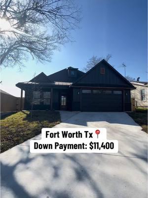 4 Bed • 2 Bath • 1,880 Square Feet • 2025 Build • $380,000 Located in Fort Worth Texas📍 Down payment shown is based on a 3% down Conventional loan program  Additional closing costs may apply depending on how your Realtor structures your offer  • • • #dallashomesforsale #dfwhomes #dfwhomesforsale #fortworthrealestate #fortworthstockyards 