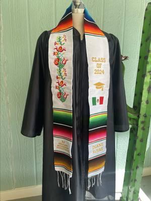 Sarape Graduation Sashes now available on our website Mbtinyshop.com for any class year #classof2025 #graduation2025 #sarapegraduationsash #firstgeneration #fyp #parati #embroideredsash #personalizedsash #mexicansash #mexicangraduationsash 