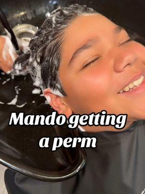 Perm by @Linda Delgado 🧑🏽‍🦱 #comewithme #comewithus #perm #Vlog #vlogging #verabeauty #verafoodie #adayinmylife #adayinthelife #hairperm #adayinthesalon #salonlife #teenagers #teenboys #momlife #boymom #boymomlife #momofboys #beandip #snackrun 