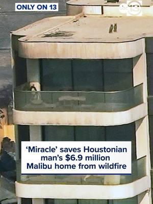 An oceanfront home owned by a Houston man survived the California wildfires that destroyed the homes next to it. #abc13 #miracle