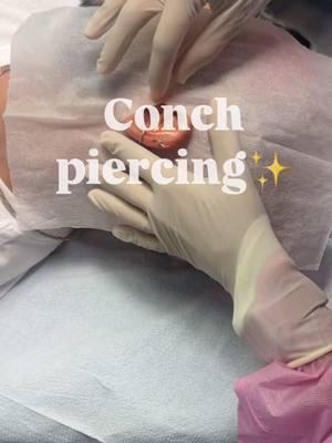 Conch Piercing using Base Labaoratories PRO Hypochlorous Acid Piercing Aftercarespray! @Thamy Martins @Base Laboratories #piercings #conchpiercing #piercingaftercare #piercingaftercarespray #hypochlrousacid #HOCL #BaseLaboratories 