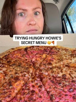 TRYING HUNGRY HOWIE’S SECRET MENU… which didn’t go as planned 🍕 #hungryhowies #pizza #secretmenu #pizzatoppings #foodcombo #fastfood #tiedye #hungryhowiespizza #pizzaorder #cheesepizza #cheese #pizzareview #foodreview #tastetest #morganchomps 