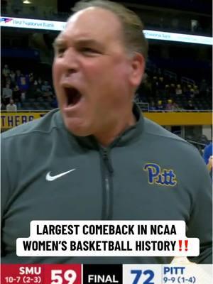 #Pitt completed a 32-point deficit to defeat SMU 😮 #wcbb #collegebasketball 