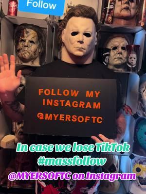 Just in case #massfollowing #myersoftc #followme #goodbyetiktok #horrortiktok #horrorcommunityoftiktok #halloweeneveryday #horror #horrorcosplay #🖤 #🎃 