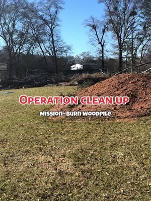 Operation clean up was a success. Looks so much better. Took us about a week to get everything burned. #operationcleanup #cleanup #burn #fire #woodpile #countrylife #rilllife #cabinbuilding #couplebuildscabin #camperlivingwhilebuilding #mission #missioncomplete #logcabin #hardwork #yardwork #weekend #weekendvibes #ditl #fyp #clean #newyear 