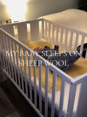 Best gift we ever received! I want one for myself. #baby #sleep #crib #sheepwool #sickness #health #musthave 