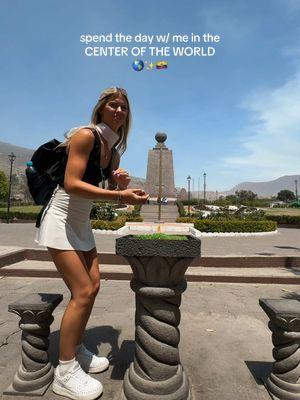 spend the day w/ me in the CENTER OF THE WORLD 🌎✨🇪🇨 ECUADOR YT video is live!! #fyp #dayinthelife #travelcontentcreator #ecuador #ecuadortravelguide #cotopaxi #mitaddelmundo #quito 