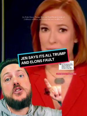 Replying to @The Mystery Project Jen Psaki blames Trump, Elon, and Republicans in wake of California wildfires, and Trumps not even in office yet. #california #wildfires #la #losangeles #jenpsaki #elonmusk  #breakingnews #breaking #news #update #truecrime #politics #greenscreenvideo #greenscreen 