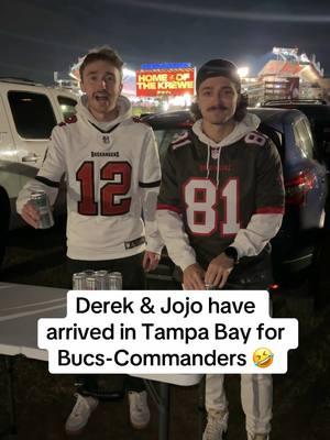 @Betr Derek can’t even tailgate properly 😭 #nfl #tampabay shout out @Gametime for the tickets! ✍️ T’s & C’s apply #NFLPlayoffs #buccaneers #commanders #wildcard #wildcardweekend #snf #sundaynightfootball 