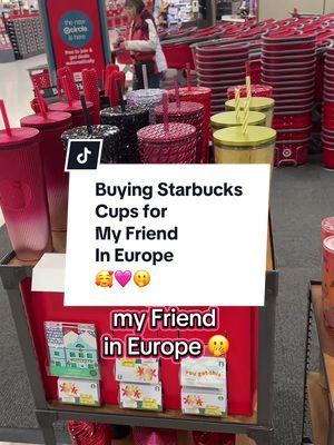 Love helping my friends getting their cups 🫢 especially if they are in another country and don’t have access to the same cups! I try my best 🥰#starbucks #starbuckscups #starbucksshopping #coffeepassport #meghscups #newatstarbucks #starbucksusa