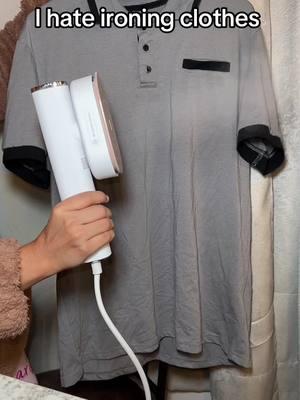 Free shipping, I hate ironing my clothes but this made it so easy #garmentsteamer #hulmay #ironing #ironingclothes #ironingmachine #steamcleaning #steamcleaner #steamclothing #fypシ 