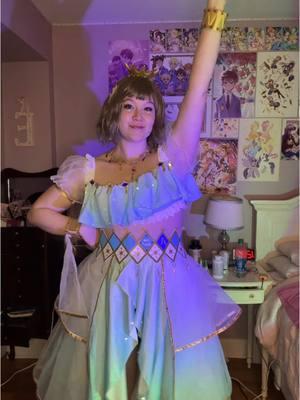 This costume is hard to dance in lol I am constantly tripping/stepping on the skirt 😭#youwatanabecosplay #youwatanabe #sxgarhigh #aqourscosplay #lovelivecosplay #lovelive #aqours 