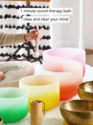 Crystal singing bowl sound therapy #foryou #fyp #foryourpage #healingtiktok #meditation #energy #soundhealing #HealingJourney #singingbowl 