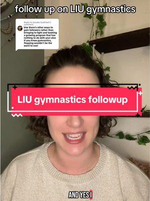 Replying to @brooke burkhart #liu #gymnastics #ncaagymnastics #collegegymnastics #ncaa #gymnastics #update 