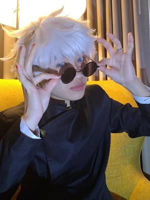 The only one purpose of the sunglasses!! Sukuna @kt🐝  #gojosatoru #gojocosplay #gojocosplayer #gojogeto #sukuna #sukunacosplay #jujutsukaisen #jjk #foryoupage #trend 