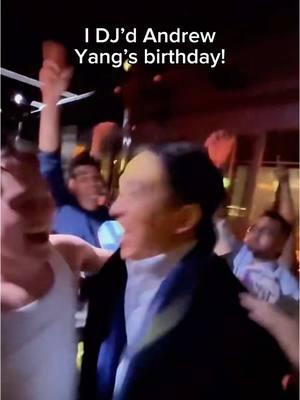 I do birthdays!  #andrewyang #dj #edm 