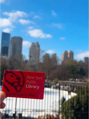 Follow me on banannanycc on insta! U must have a physical public library card tho cant be digital! #newyorkcity #newyorkpubliclibrary #culturepassnyc #livinginnyc #centralpark #wollmanrink @Central Park Conservancy @nypl #linknyccreatornetwork 