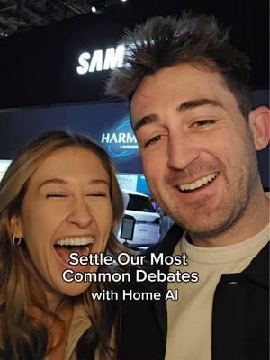 The key to a happy relationship is always “compromise.” For more of what we saw at #ces2025 see link in bio #HomeAI @SamsungUS #SamsungPartner #SmartThings