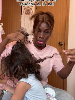 Learning to do my daughter’s hair and curls #newmom #postpartum #fypシ 