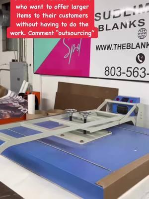 We're looking to connect with SERIOUS Business Owners who want to offer larger items to their customers without having to do the work. Comment "outsourcing" #alloverprinting #outsourcing #crafters #smallbusinessowners #theblanksspot @TBS Transfers & Customs