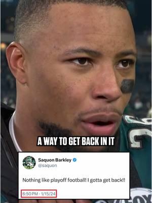 #saquonbarkley found his way back 🦅 (via @NFLonFOX) #philadelphia #eagles #nfl 