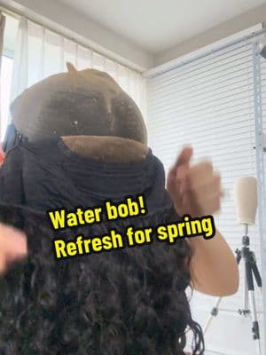 Haven’t found the one for new spring season! #curlymehair #weargowig #gluelesswig #waterwave #bobstyle #humanhair 