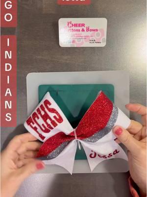 Forest City High School, Iowa - Go Indians! ❤️🤍 #cheerbow #cheer #cheerleading #cheertok #cheercoach #cheerbowtutorial #cheerleader #cheerbows #cheerbowsoftiktok 