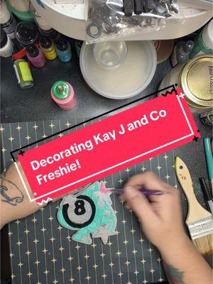 Go grab up this mold from @Kay J & Co Molds! Baked beautifully, a breeze to decorate! I have no code I just love her! 😂 #vibrantxpressions #freshies #freshiemaking #freshiedecorating #freshiemakers #freshiemolds #kayj&co