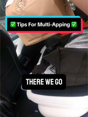 Tips For Multi-Apping ✅ #ubereats #doordash #grubhub #tesla #gigwork #tips #multiapping 