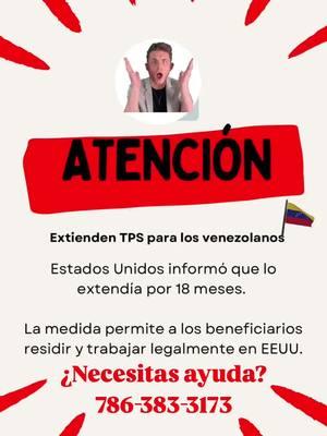 🚨IMPORTANTE🚨IMPORTANTE🚨Actualiza tu #tps Será un placer ayudarte llama ahora. 786-383-3173 #tpsvenezuela  #doralflorida  #doral  #westonflorida  #venezolanosenusa  #venezolanosenmiami  #venezolanosentexas 