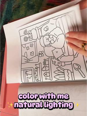 ☀️color w me / natural light☀️ #cozycoloringbook #cozycoloring #coloringbook #alcoholmarkers #cozyhobbies #CapCut 