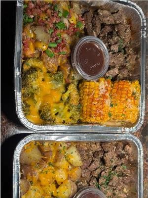 Cook With Me, Steak Foil Pan w/ Garlic Steak Bites, Parmesan Garlic Corn on the Cob, Broccoli & Red & Yellow Garlic Potatoes 👩🏽‍🍳 #steakfoilpack #steak #broccoli #potatoes #cornonthecob #sundaydinner #sunday #dinner #dinnerideasdinnerwithme #fy #fyp #fypシ #fypシ゚viral #cookingwithnaebae 