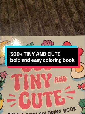 Y’all this is in my stack of my favorite coloring books! If you like to color to destress or just like coloring in general you’ll love these! #coloring #adultcoloringbooks #300+tinyandcute #color 