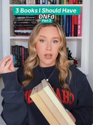If you know me, you know I finish what I start. No matter how boring or lame it may be 😐 But hindsight is 20/20, so here are three more books I definitely should have DNFd 📚 #BookTok #dnf #fyp #booktokfyp #booktoker #bookworm #booklover #books #booksoftiktok #booktokbooks #booktalk #bookthoughts #thrillerbooktok #thrillerbooklover #thrillerbooks #bookgirlies #askforandrea #thewomanincabin10 #allthemissinggirls 