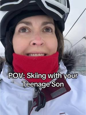 He’s gonna get me ☠️. #ski #teenager #momlife #son #momandson #skilife #winter #wv #wvgirl #povs 